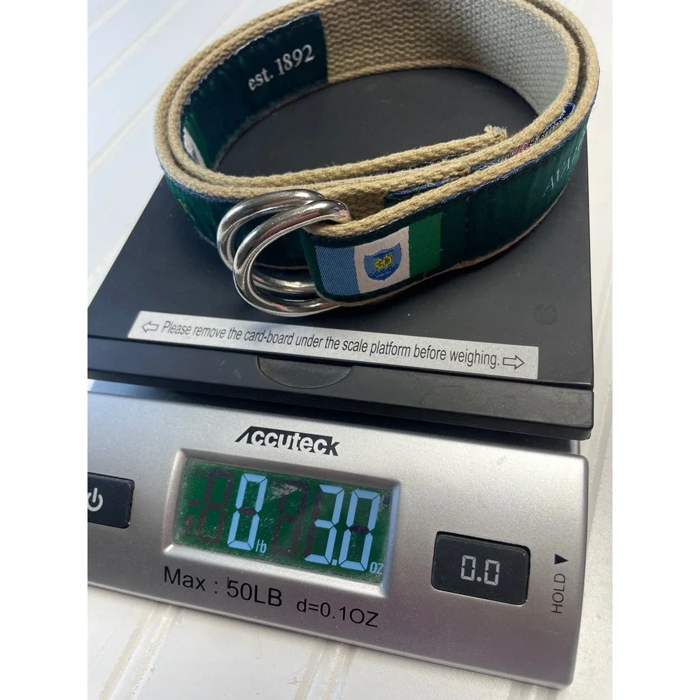 The Belted Cow Avalon New Jersey Exit 13 Crest Ribbon Belt Unisex Youth Size L